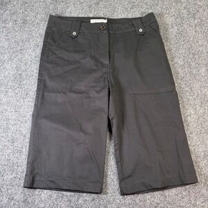 Carter Humphrey Bermuda Shorts Womens Size 8 Black Knee Length Classic Excellent